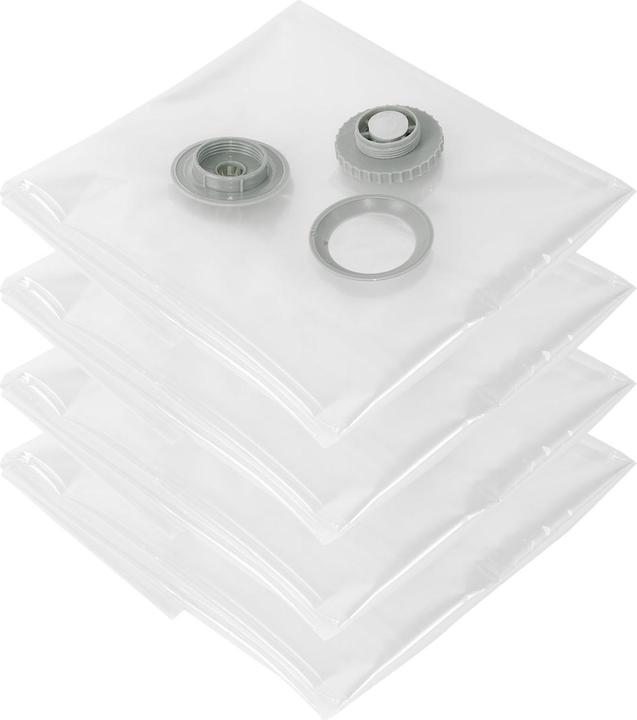 Immagine prodotto Storage Solutions Sacchetti sottovuoto per indumenti e biancheria da letto, 4 pezzi, trasparenti, 2 misure