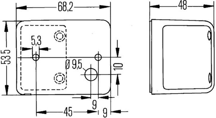 Actual product image Hella 20 Halogen position lights for AUWÄRTER DAF FIAT MAN MERCEDES FAUN