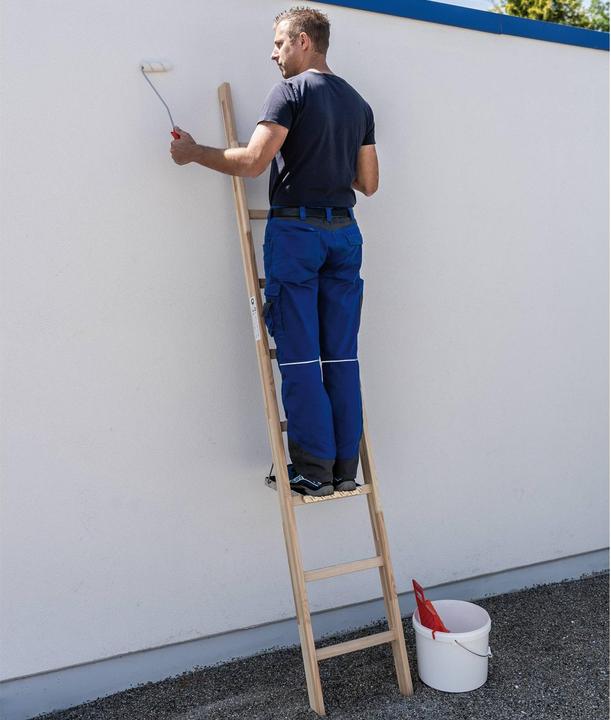 Actual product image Munk Rung single ladder wood without crossbar 14 rungs (Single ladder, 416 cm)