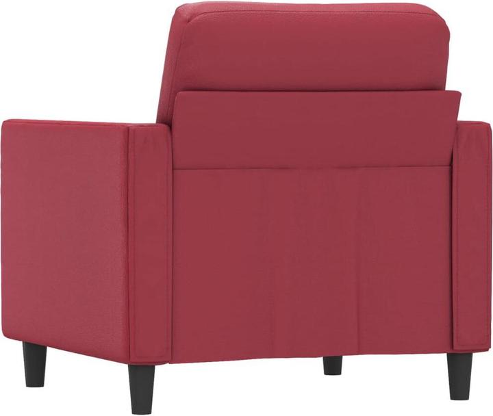 Produktbild VidaXL Sessel Weinrot 60 cm Kunstleder,Farbe: Weinrot,Material