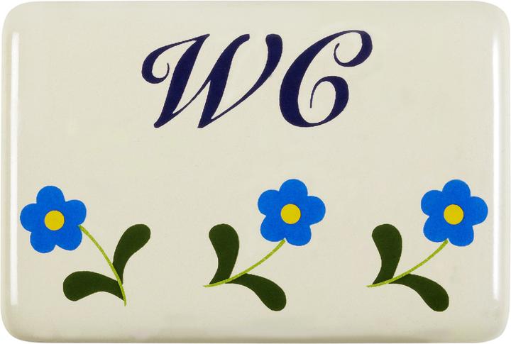 Produktbild Münder WC, Türschild klebend Emailschild klebend 6 x 4 cm