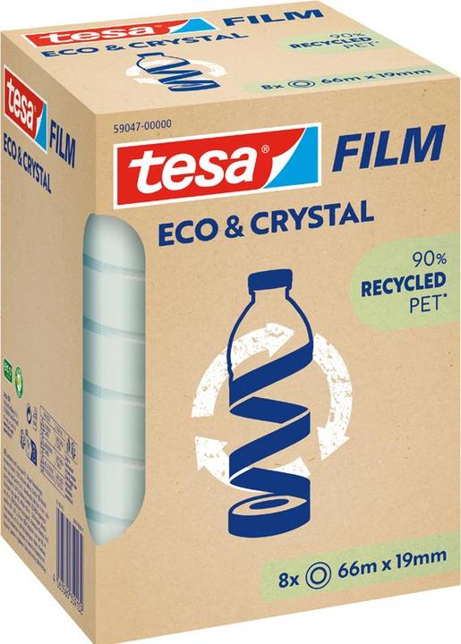 Image du produit tesa tesafilm Eco & Crystal Rouleau 66mx19mm, Turm (19 mm)