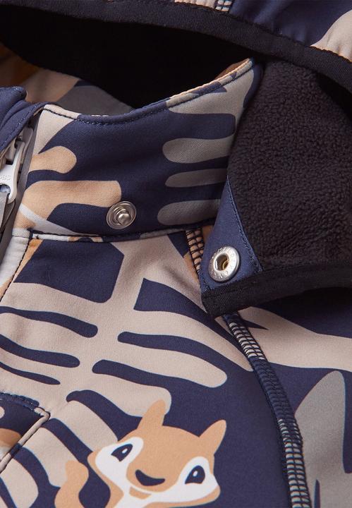 Actual product image Reima Kinder Softshell Jacke Vantti Navy print (80)