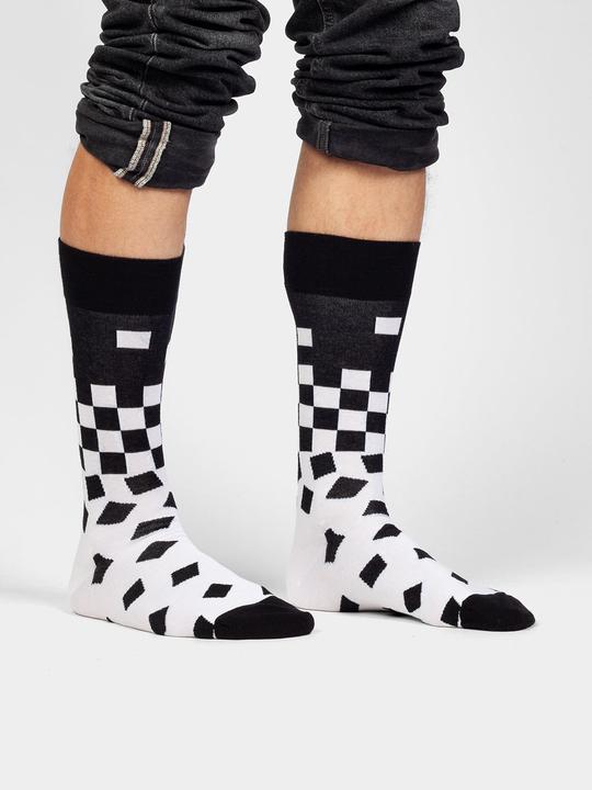 Actual product image DillySocks Crumbling Chess (Single pack, 41 - 46)
