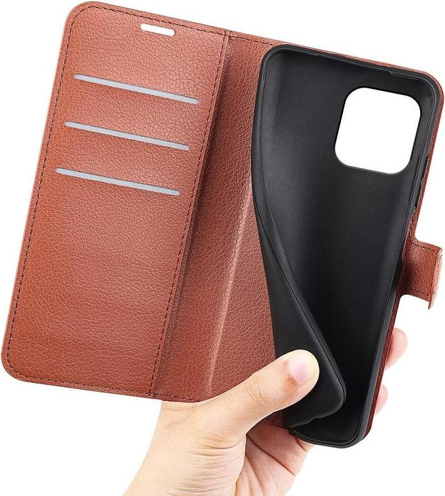 Actual product image Cover-Discount iPhone 15 Plus - Leather Case Cover brown (Apple iPhone 15 Plus)