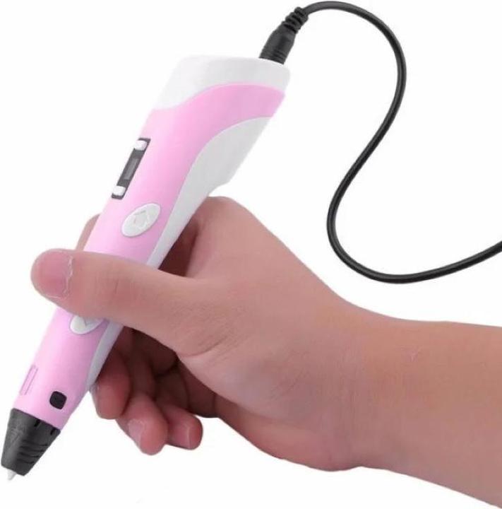 Produktbild Riff Fantasy 3D Pen Print Pen for Kids with 1.75mm ABS / PLA AC Wire Powered by AC Pink (PLA, ABS, 1.75 mm, 120 g, Pink)