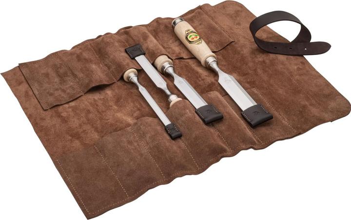 Actual product image Kirschen Chisel set 4-piece leather case 10-16-20-26 (26 mm)