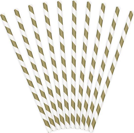 Actual product image Partydeco Striped Straws Black (10 x)