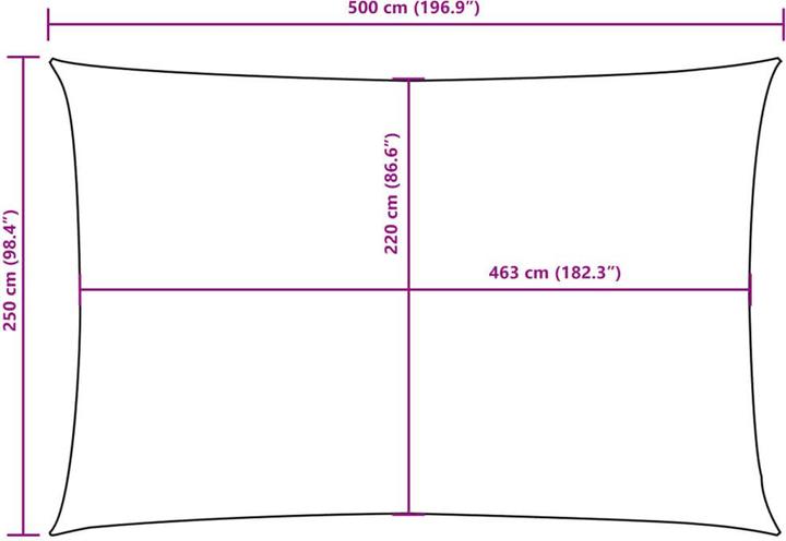 Image du produit VidaXL Voile d'ombrage (250 x 500 cm)