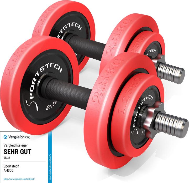 Produktbild Sportstech AH300 (4 x 2.5 kg, 4 x 1.25 kg)