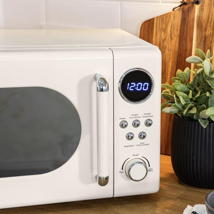 Immagine prodotto Russell Hobbs RHM2044C – Retro Solo Digitale Mikrowelle, 20 L, Creme (Spina UE, 20 l)