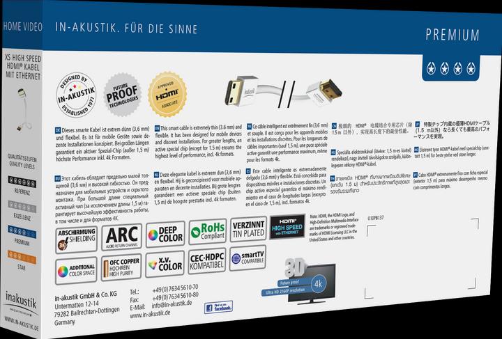 Produktbild Inakustik mini HDMI (Typ C) — HDMI (Typ A) (5 m, HDMI)
