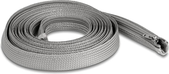 Image du produit Delock Gaine tressée avec fermeture éclair résistante à la chaleur 3 m x 20 mm gris (Gaines pour câbles, 300 cm)