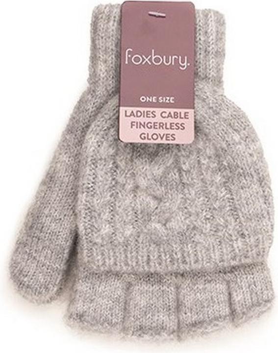 Foxbury Kabel Fingerlose Handschuhe (One Size)