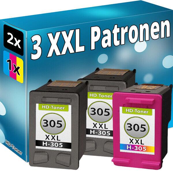 Immagine prodotto Druckfuxx 3x Tinte Patronen für HP 305 XL DeskJet Plus 4110 4120 4122 4130 4134