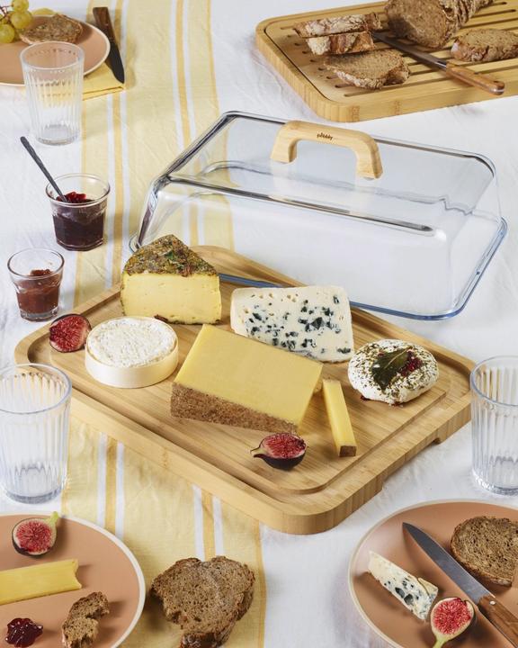 Immagine prodotto Pebbly Scatola di formaggio con coperchio in vetro