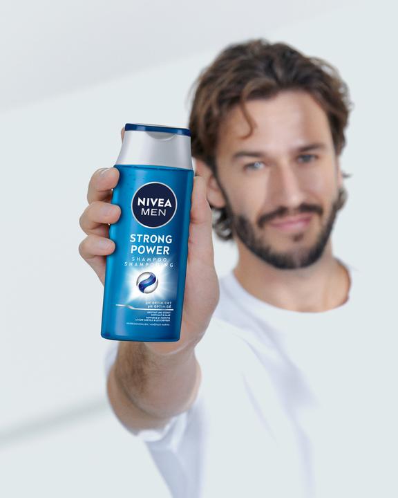 Actual product image NIVEA Strong Power pH-Optimal Shampoo Trio (750 ml, Liquid shampoo)