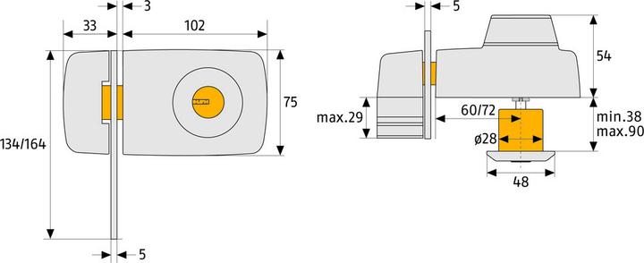 Produktbild Abus 7035 B EK