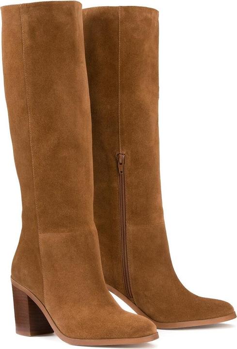 La Redoute Collections Stiefel mit breitem Absatz (36)