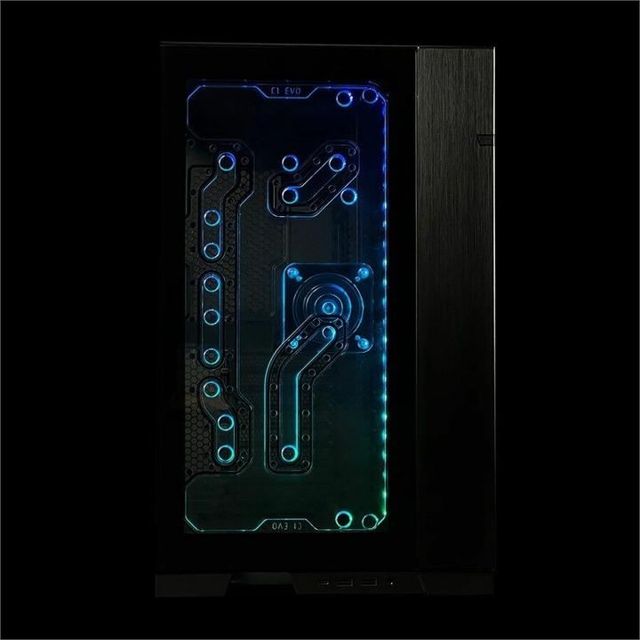 Actual product image Aquatuning Stealkey Distro Plate for Lian Li 011D "C1 EVO