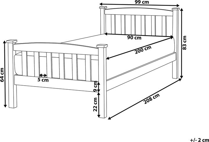 Actual product image Beliani Giverny (90 x 200 cm)