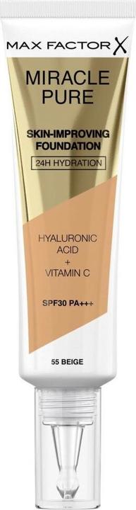 Actual product image Max Factor Miracle Pure Skin-Improving Foundation (55 Beige)