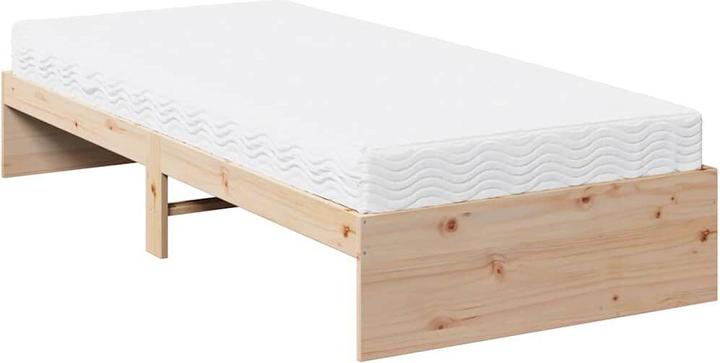 Actual product image VidaXL Day bed with mattress 90x190 cm solid wood pine sofa bed sofa bed (90 x 190 cm)