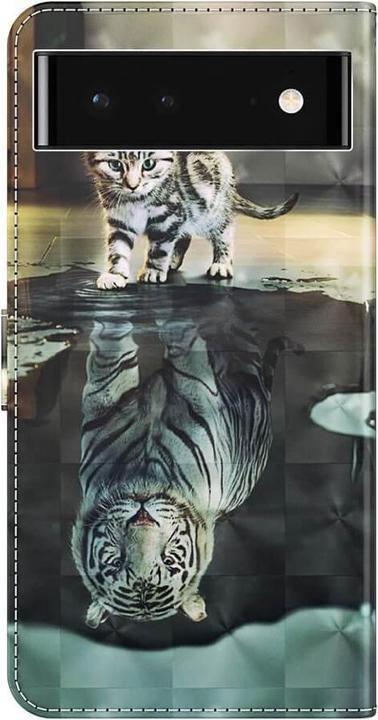 Actual product image Cover-Discount Google Pixel 7 - Case Gloss Effect Cat (Google Pixel 7)