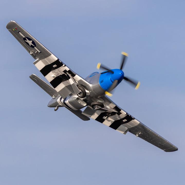 Actual product image E-Flite P-51D Mustang 1200mm Electric Motor Warbird PNP (Warbird)