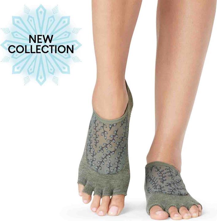 Image du produit Toesox Chaussettes ouvertes pour orteils Luna Half Toe S, Woodland (S)
