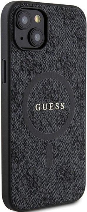 Immagine prodotto Guess GUHMP14SG4GFRK Custodia rigida per iPhone 14 / 15 / 13 6.1" in pelle nera 4G Collection Logo in (Apple iPhone 14, Apple iPhone 15, Apple iPhone 13)