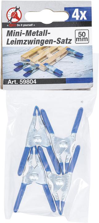 Actual product image BGS Mini Metal Clamp Set 50 mm 4 pcs. (20 mm)