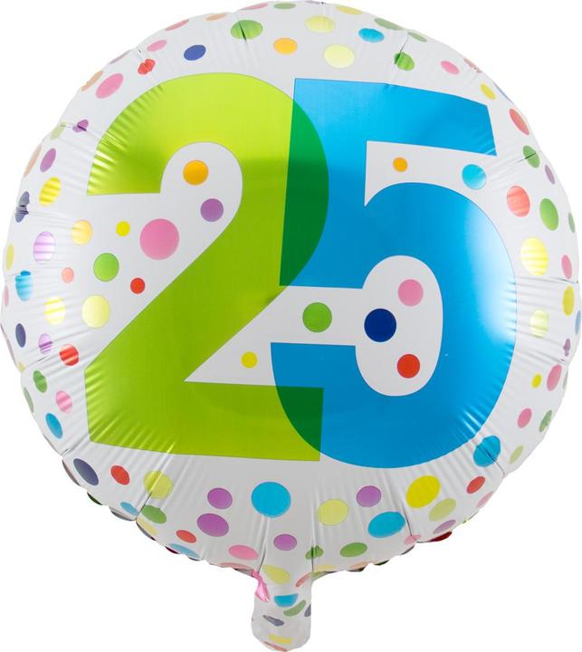 Actual product image Folat Foil balloon 25th birthday (1 x)