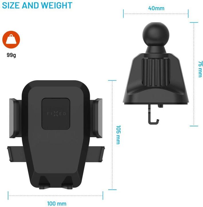 Image du produit Fixed Serrure Iconiq, noire