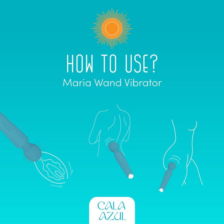 Actual product image Cala Azul Maria Zauberstab Vibrator Azul