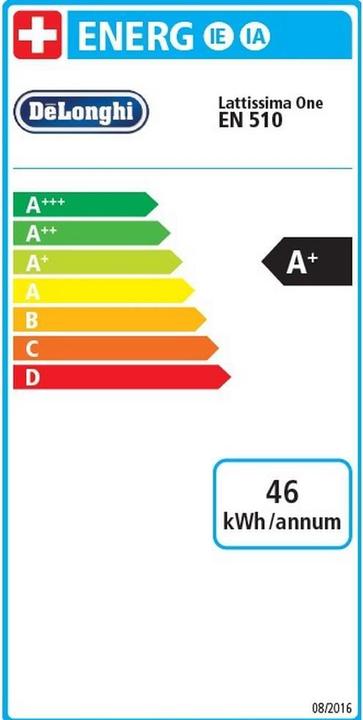 Energie-Label De'Longhi Nespresso Lattissima One (NESPRESSO Original)