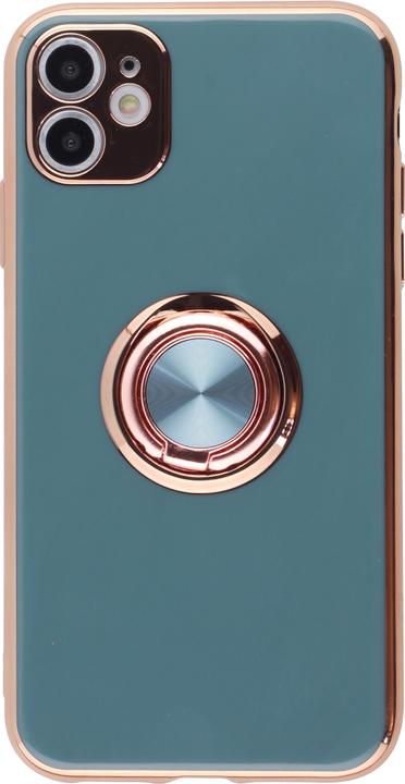 PhoneLook Coque Gel Bronze avec anneau gris (Samsung Galaxy S25)