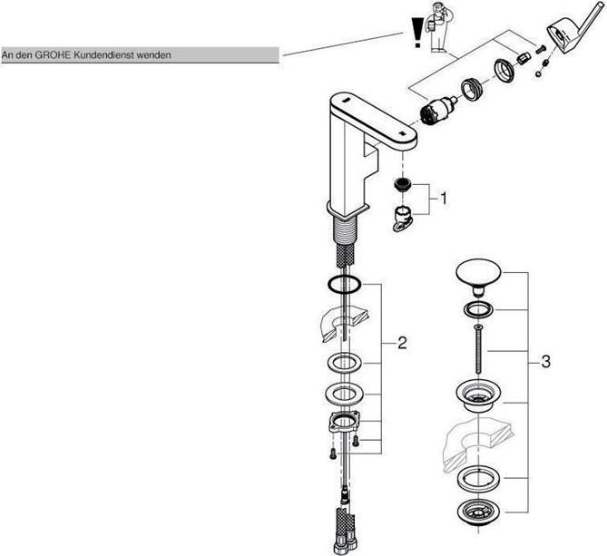 Image du produit Grohe Plus Mitigeur monocommande pour lavabo avec affichage digital M-Size