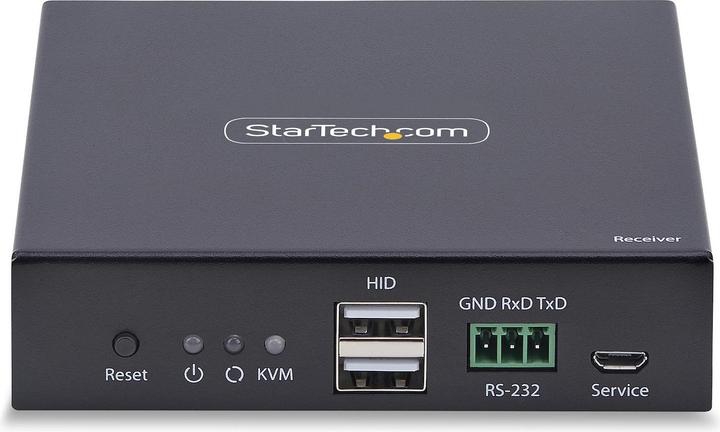 Actual product image StarTech .com IH2006-KVM-RX, Receiver, Kabelgebunden, 3840 x 2160 Pixel, 60 Hz, Schwarz, Metall