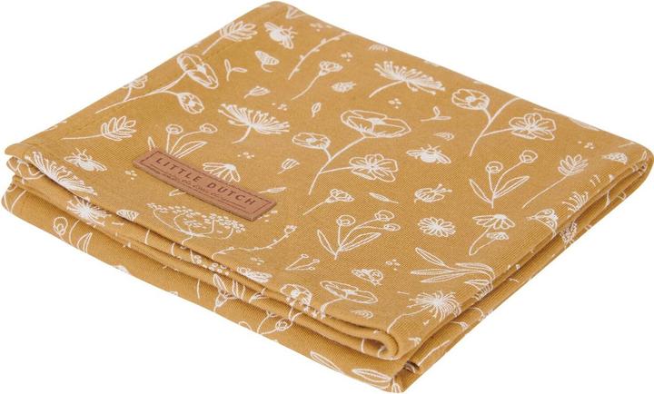 Produktbild Little Dutch Swaddle Pucktuch Wild Flowers Ochre x cm TE (120 cm)