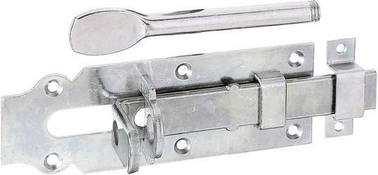 Productafbeelding Alberts Stabiele slotbout met platte handgreep en lus, 160 x 56 mm, geel gegalvaniseerd (1 Pcs.)