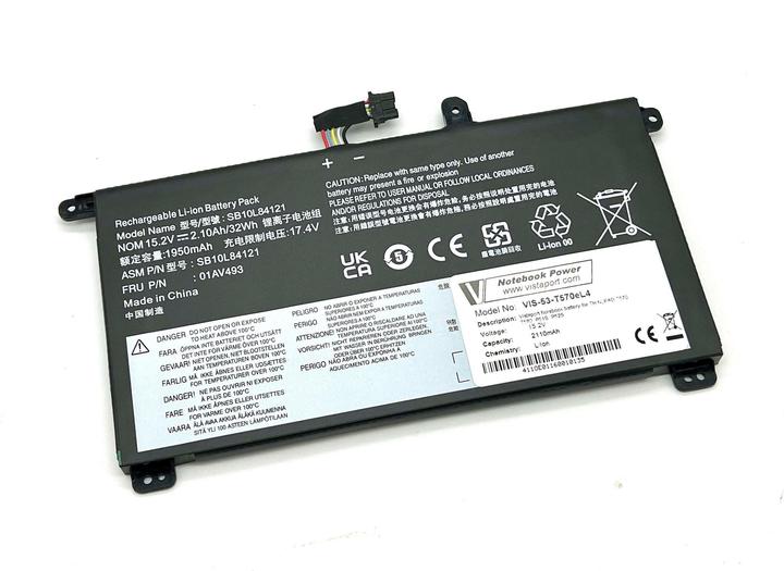 Produktbild Vistaport Akku für Lenovo ThinkPad P51/52s, T570, T580 (4 Zellen, 2110 mAh)