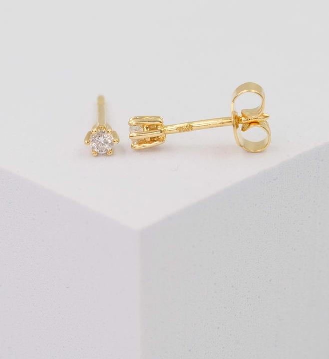 Image du produit Muau Boucles d'oreilles monture 6 poignées (Or jaune 750/18K)