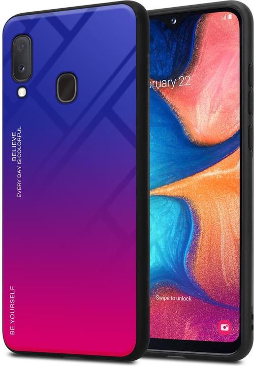 Image du produit Cadorabo Couverture en verre TPU 2 couleurs (Samsung Galaxy A20e, Samsung Galaxy A10e)