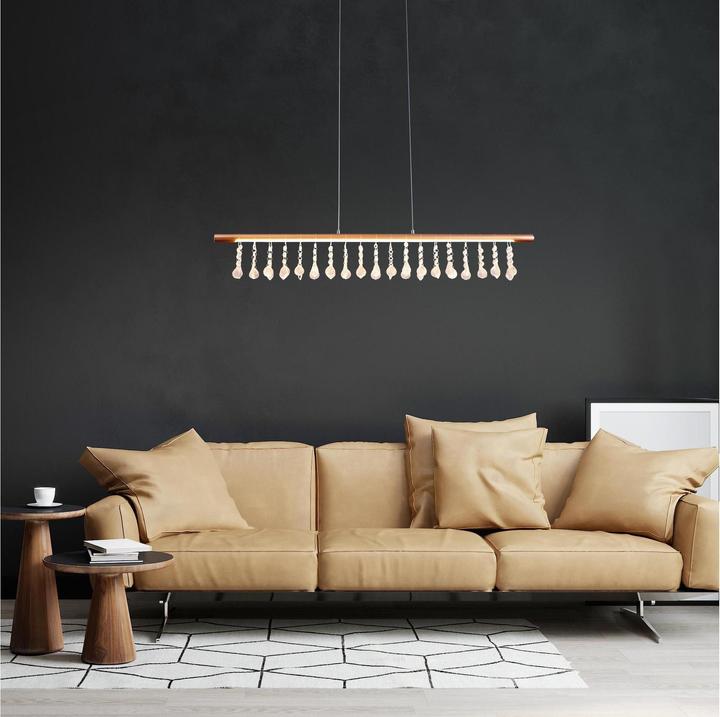 Produktbild Näve LED Pendelleuchte Nobilis l: ca. 100 cm - gold (2152 lm)