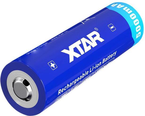 Image du produit Xtar Batterie 5000mAh 3.6V 21700 avec PCB (1 pcs, Spécifique à l'appareil, 5000 mAh)