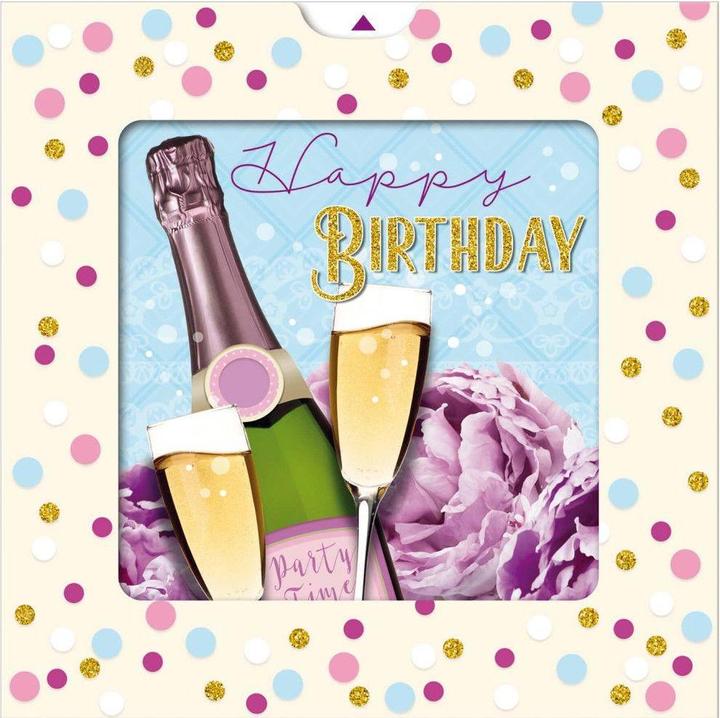 Immagine prodotto Susy Card Biglietto di compleanno Cheers 15 x 15 cm (1 pz.)