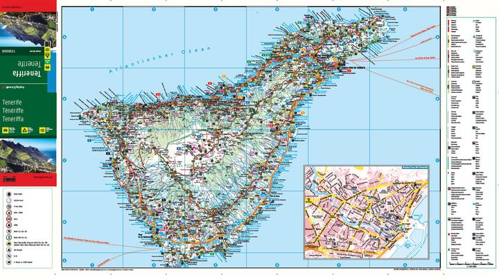 Produktbild Teneriffa, Strassenkarte 1:150.000, frey