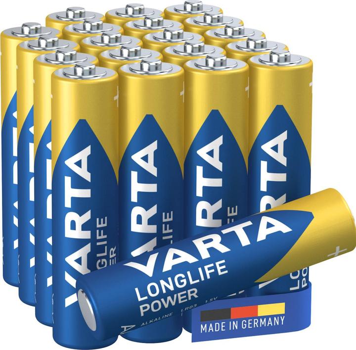 Immagine prodotto Varta Longlife Power AAA (20 pz., AAA, 1260 mAh)