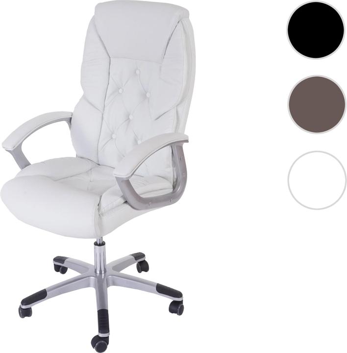 Image du produit Swisshandel24 Fauteuil de bureau professionnel XXL, fauteuil de direction pivotant, 150kg chargeable en simili